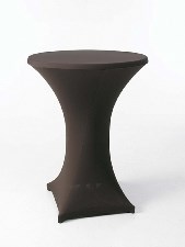 Tables mange debout et nappage