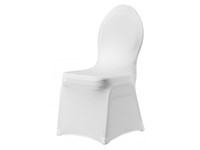 Housse de chaise blanc stretch